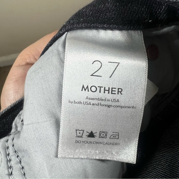 MOTHER Womens The Stunner Zip Ankle Step Fray Jeans Train Stops Size 27 - Picture 11 of 13